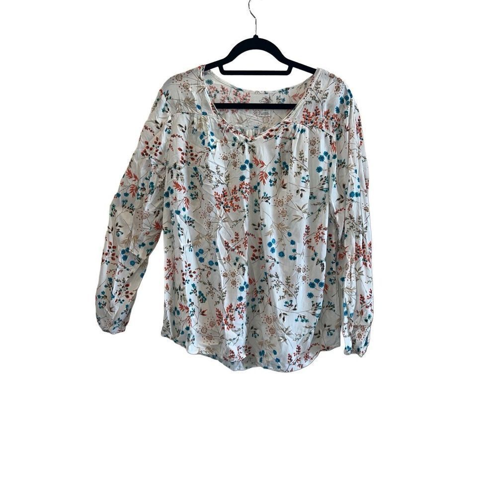 St. John’s Bay boho floral blouse 1X